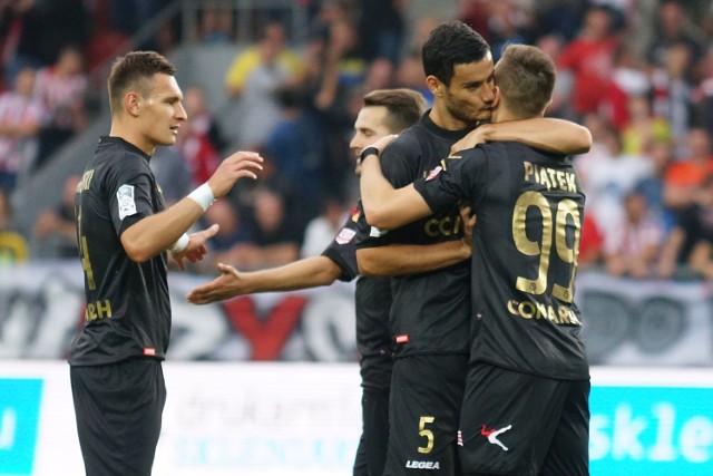 Piłkarze Cracovii po meczu z Koroną Kielce (6:0)