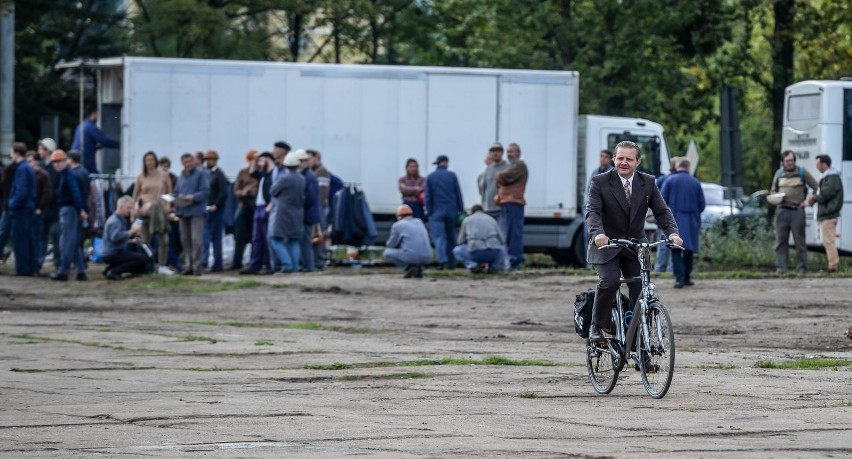 Plan filmu "Gierek" - teren dawnej Stoczni Gdańsk