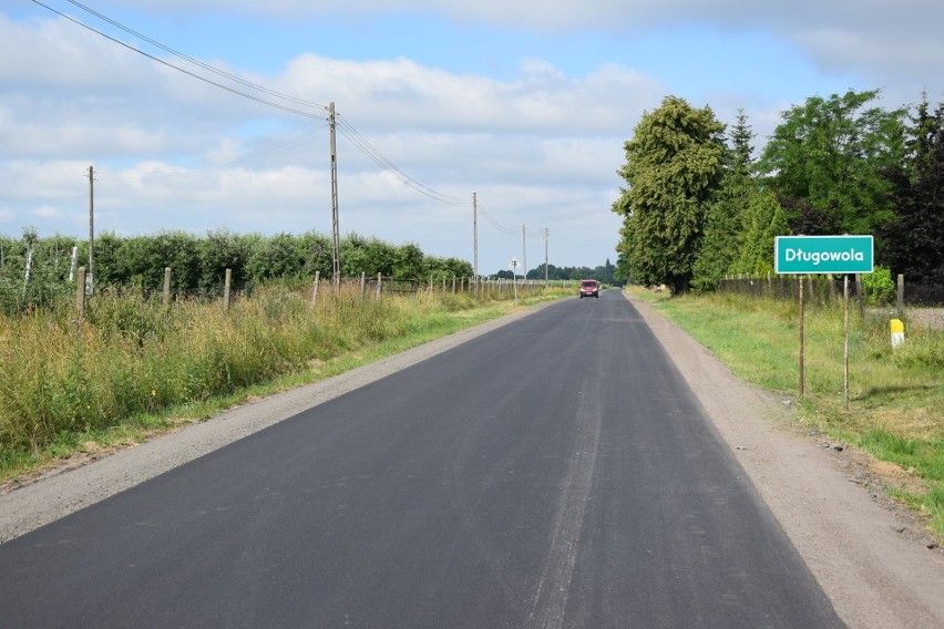 Nowa wyremontowana droga powiatowa Goszczyn - Długowola.