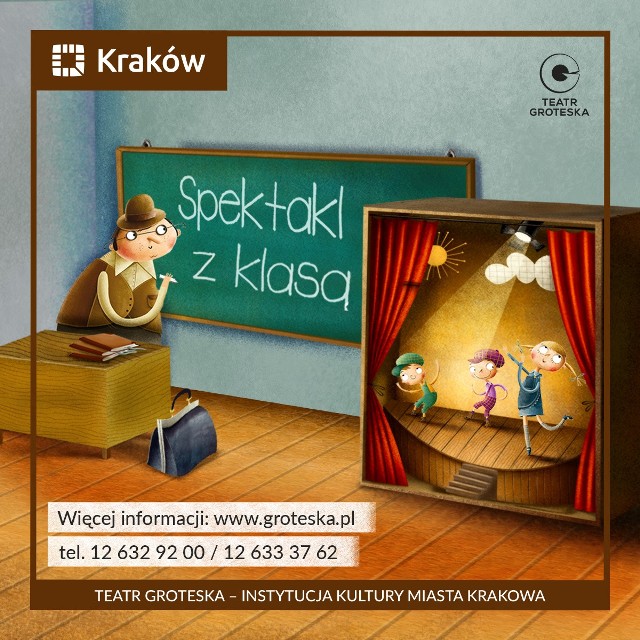 "Spektakl z klasą" - to klasyczne bajki w wykonaniu Teatru Groteska do obejrzenia w internecie