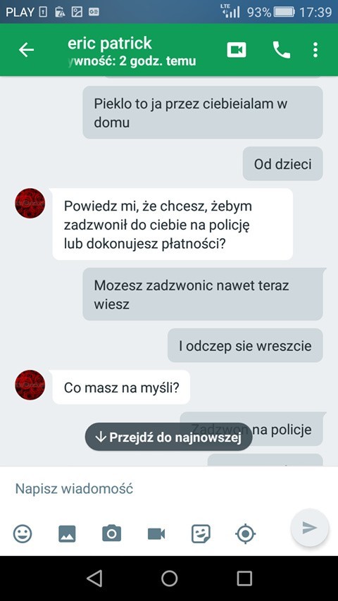 Oto treść wiadomości wysyłanych do matki naszej Czytelniczki...