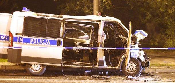 Wypadek na ul. Szczecińskiej - zderzenie radiowozu z taksówką