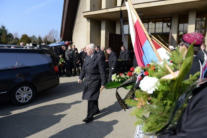 Pogrzeb Lecha Działoszyńskiego na cmentarzu w Przeźmierowie