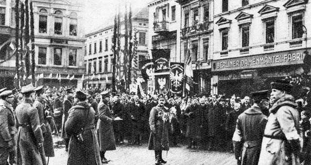 Powitanie Wojska Polskiego na Starym Rynku, Bydgoszcz, 20 stycznia 1920