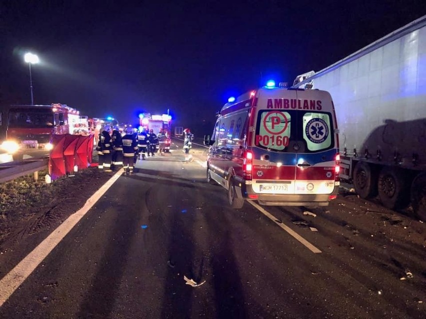 Do wypadku doszło na 170 kilometrze autostrady A2 w kierunku...