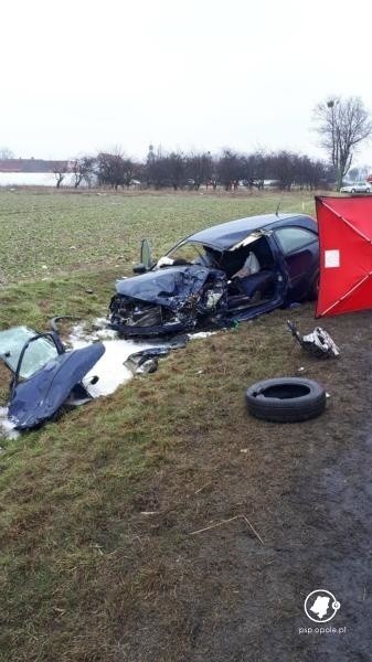 Tragiczny wypadek w Strzelnikach pod Brzegiem na dk 94.