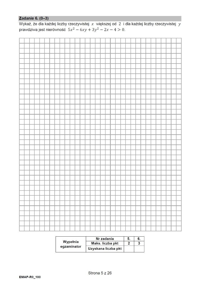 MATURA PRÓBNA MATEMATYKA - poziom rozszerzony: ODPOWIEDZI...