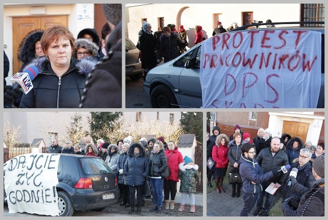 Pracownicy DPS-ów we Włocławku protestują i piszą do prezydenta