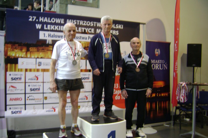Trzy medale naszych weteranów w lekkoatletycznych mistrzostwach w Toruniu