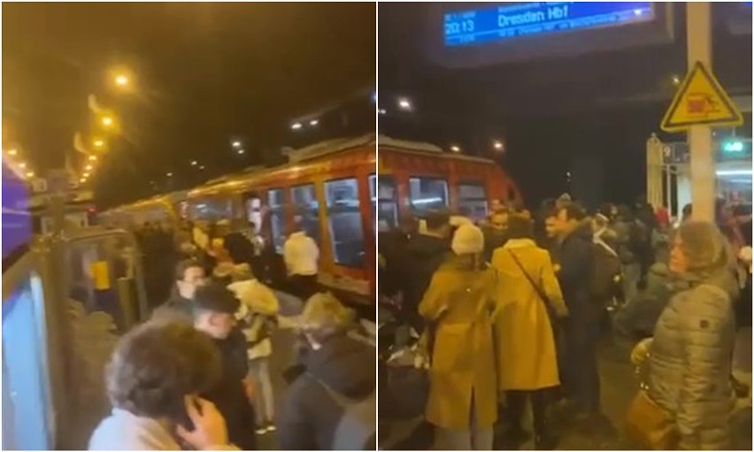 Około 150 pasażerów musiało wysiąść z pociągu na stacji w...