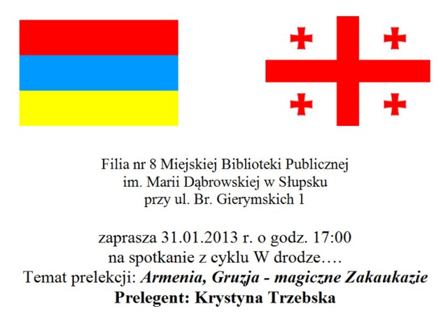 Krystyna Trzebska opowie o podróży do Gruzji i Armenii.