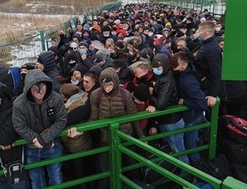 Kolejna po ukraińskiej stronie polsko-ukraińskiego przejścia granicznego Szegini - Medyka.