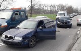 W powiecie sztumskim zderzyło się pięć aut osobowych. Karambol w Koniecwałdzie, 22.03.2023 r. | Zobacz ZDJĘCIA