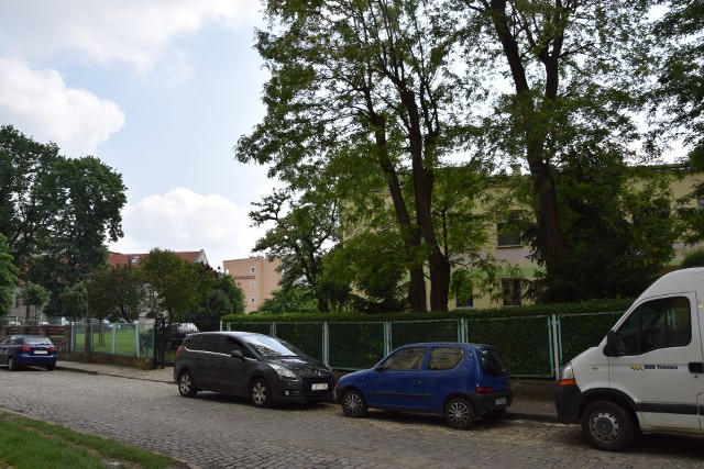 Fragment pustej przestrzeni przy ul. Kramarskiej w pobliżu przedszkola nr 8.