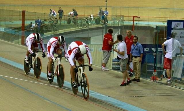 Polska drużyna - sprint młodzieżowy. Od czoła grupy - Patryk Rajkowski, Mateusz Rudyk i grudziądzanin Mateusz Lipa