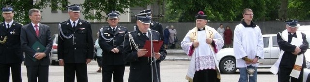 Na placu w Goworowie, podczas przywitania gości