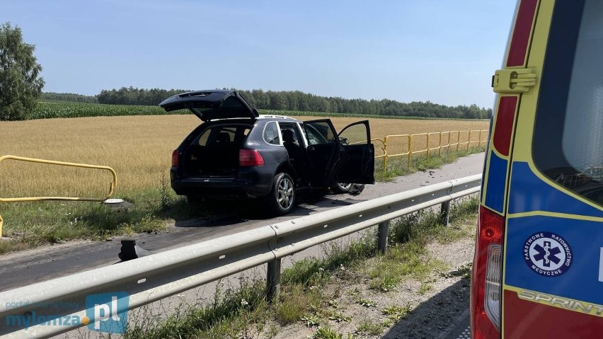 Zderzenia Porsche z ciągnikiem