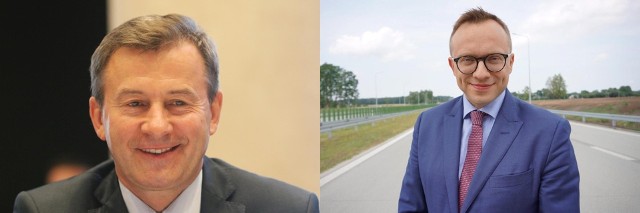 Z lewej Krzysztof Grabczuk (poseł PO), z prawej Artur Soboń (wiceminister finansów, PiS)