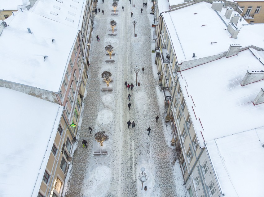Zimowy Lublin. Tak prezentuje się na zdjęciach z drona [ZIMOWA GALERIA LUBLINA]