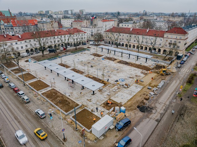 Prace remontowe na Starym Rynku w Łodzi zostaną zakończone na początku 2024 roku i pochłoną prawie 10 mln zł.
