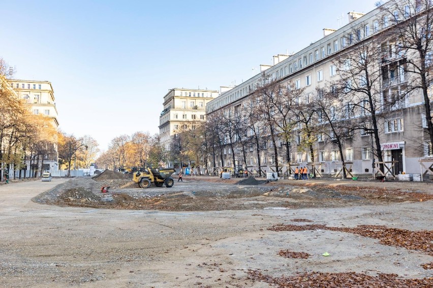 Postęp prac na Alei Róż, które realizowane są w ramach...