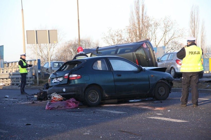 Wypadek na wiadukcie ul. Ozimskiej w Opolu