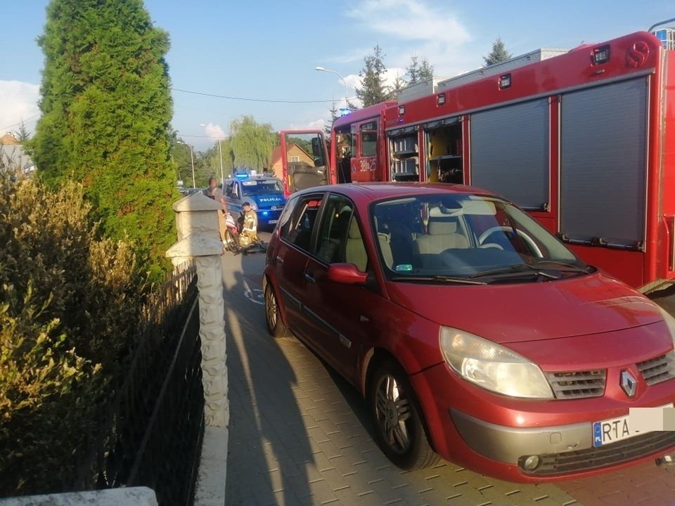 Wypadek w Tarnobrzegu. Samochód potrącił rowerzystę