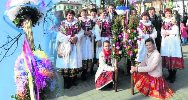 Nic o nich bez nich! Rosiejowianki z Rosiejowa brylowały też na Niedzieli Palmowej w Skalbmierzu.