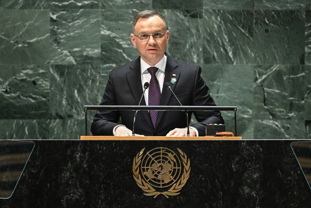 Andrzej Duda przemawia podczas sesji otwarcia Rady Bezpieczeństwa ONZ