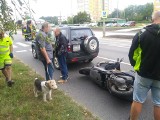 GORZÓW WLKP. Wypadek na ul. Piłsudskiego w Gorzowie. Kierowca land rovera uderzył skuter