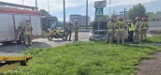 Wypadek w Sosnowcu. Autobus zderzył się z samochodem osobowym. Przejazd może być utrudniony