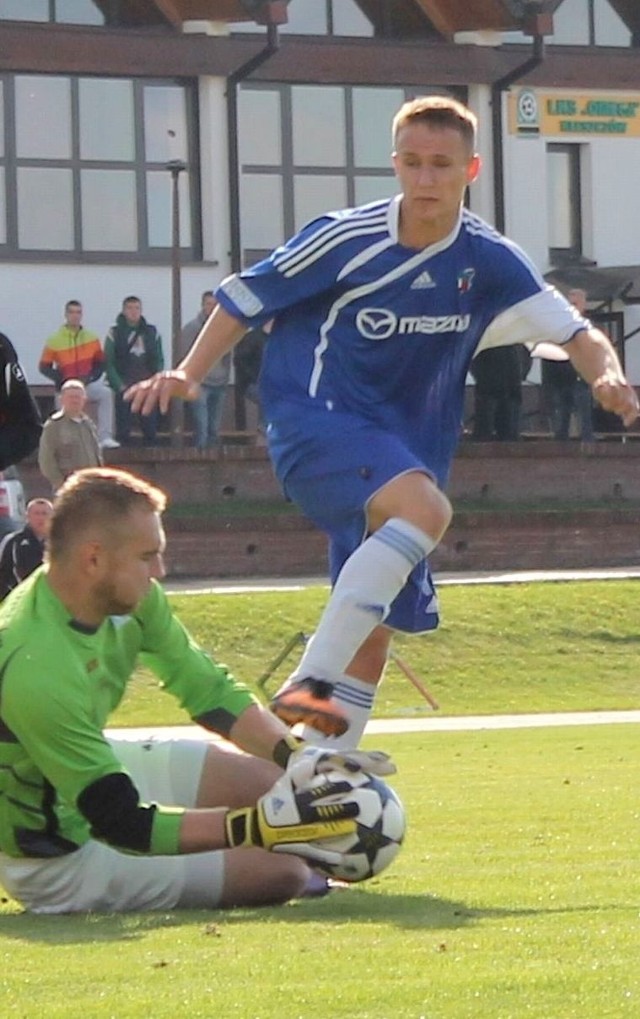 Jakub Chrzanowski (w niebieskim) jest w kręgu zainteresowań trenera kadry narodowej do lat 19