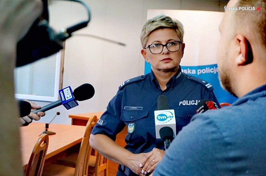 Mł. insp. Aleksandra Nowara po 29,5 roku pracy w śląskiej policji przeszła na emeryturę