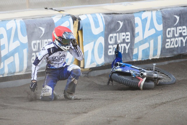 Podobnie jak tydzień temu w Tarnowie, także w sobotę na torze w Łodzi zanotowano sporo upadków