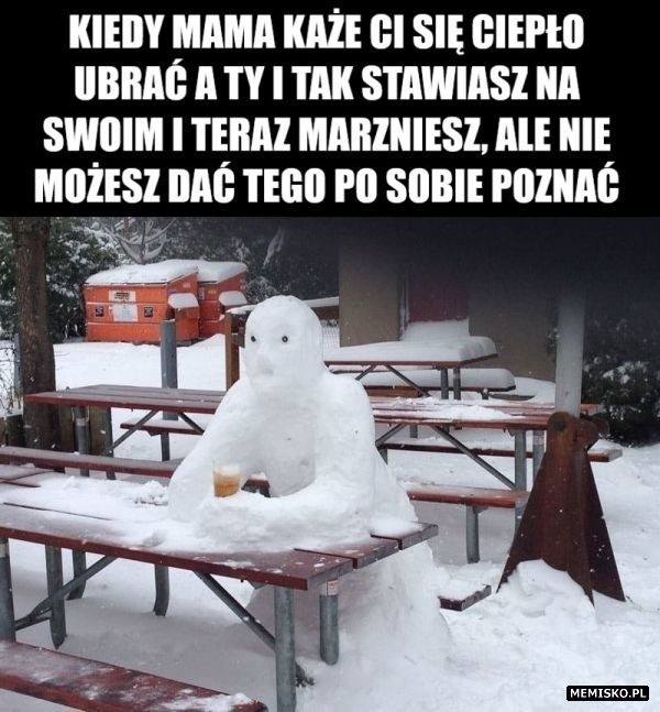 Zima postanowiła zatrzymać się u nas na nieco dłużej....