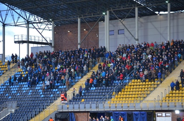 Puchar Polski. Kibice na meczu Zawisza -Jagiellonia