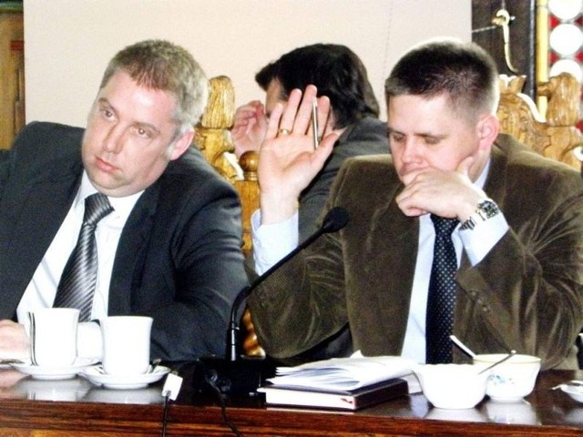 Z prawej radny Bartosz Bluma, który zgłosił uwagi do komunikacji w centrum