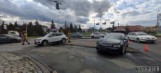 Wypadek na skrzyżowaniu ul. Ozimskiej, Tysiąclecia i al. Witosa w Opolu. Pogotowie zabrało do szpitala dwoje dzieci