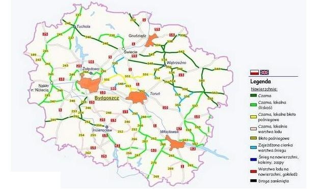 Już teraz na drogach regionu jest ślisko. Mroźna noc nie poprawi sytuacji. Drogowcy ostrzegają: - Szosy są miejscami oblodzone, a na innych zalega jeszcze śnieg.