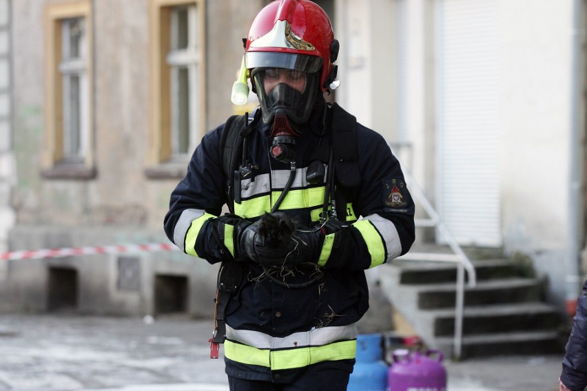 Ul. Piastowska 21. Fałszywy alarm postawił na nogi wszystkie...