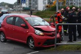 Zderzenie na skrzyżowaniu Diamentowej i Medalionów w Lublinie. Jedna osoba trafiła do szpitala