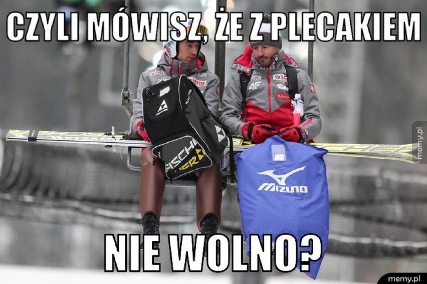 Memy z polskimi skoczkami. Kibicom dopisują humory