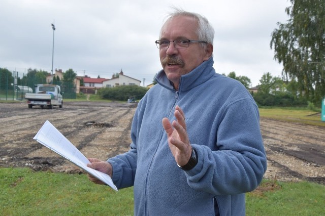 Ryszard Herman z firmy Inzynieria Wodna z Końskich zapewnia, że pod koniec października obiekt bedzie gotowy.