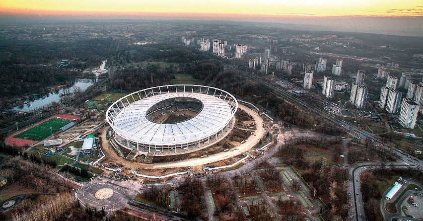 Silesian Stadium (Stadion Śląski) in Chorzów....