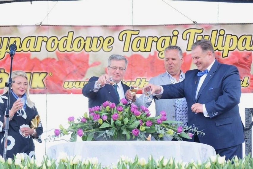 Chrzest tulipana "Bronisław Komorowski" w Chrzypsku Wielkim