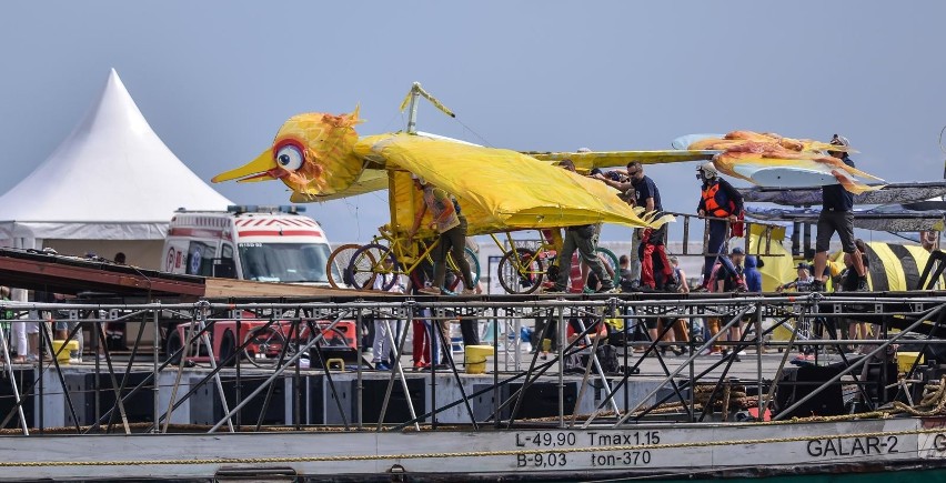 Podczas drugiego dnia Konkursu Lotów Red Bull 2019 w Gdyni...