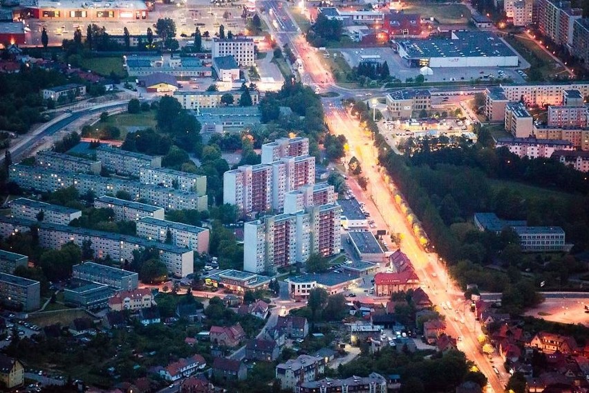 To niecodzienny widok, zobaczyć Słupsk z lotu ptaka i to...