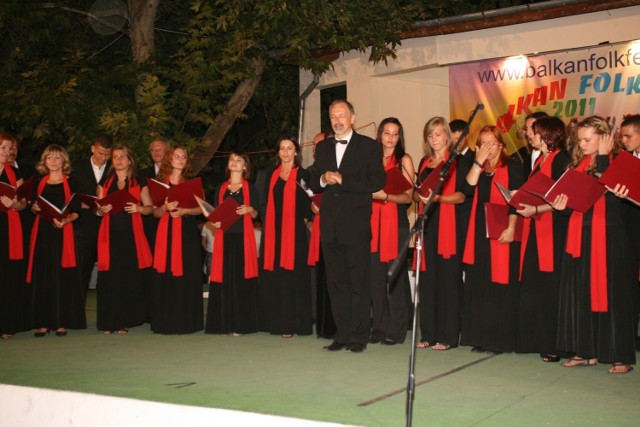 Chór Kameralny podczas koncertu w Primorsku.
