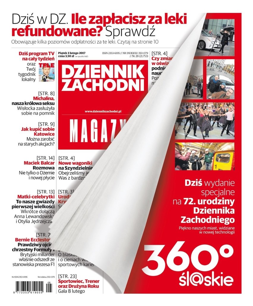 Okładka alternatywna Dziennika Zachodniego MAGAZYN 3.2.2017