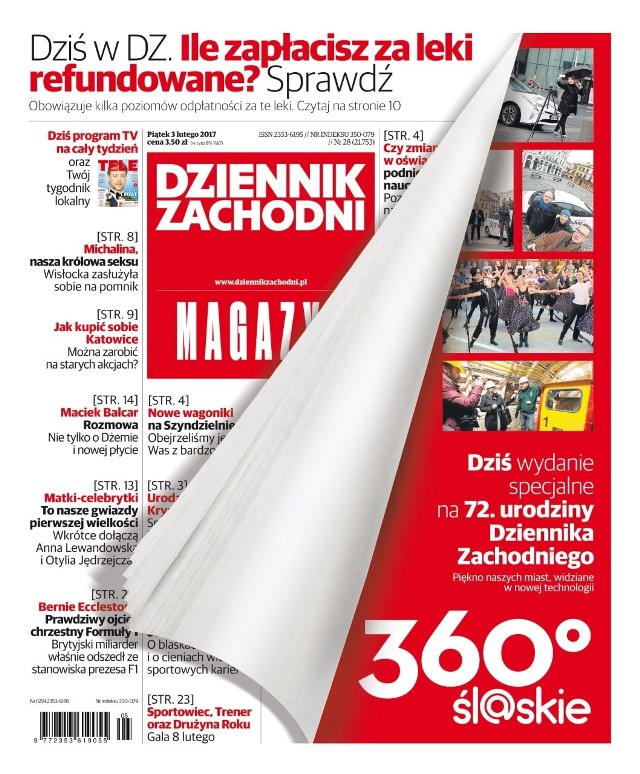 Okładka alternatywna Dziennika Zachodniego MAGAZYN 3.2.2017